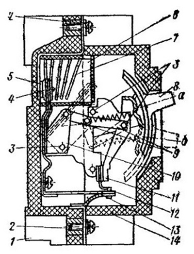 Конструкция выключателя А-3161