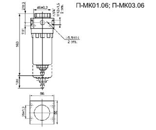 Размеры П-МК01.06;П-МК03.06