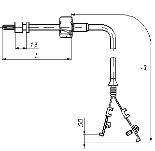 Рис. 2 - размеры ТХА-1368