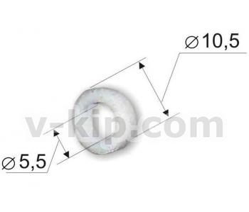 Кольцо фторопластовое D10,5 мм, d5,5 мм - фото