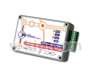 Преобразователь интерфейсов Ethernet - RS232 Эргомера - 260.802.RS232 фото 1